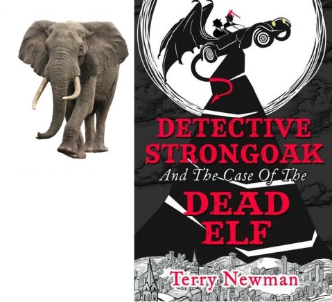 elephant approaching isolated