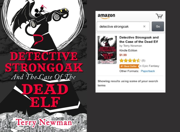 Detective Strongoak book cover with banner